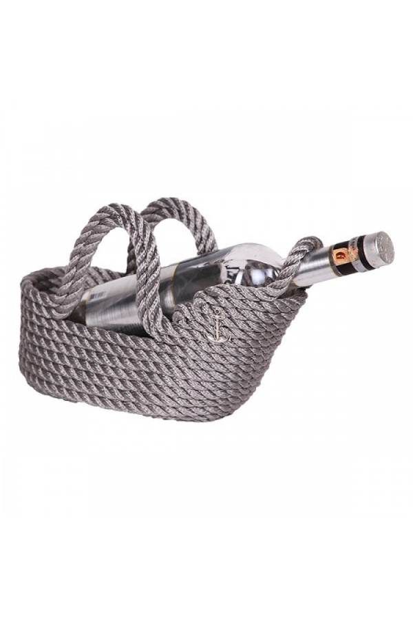 HALATLI GRİ ŞİŞE SEPETİ 3411x18cm