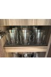 CLINK FREE FIXING SYSTEM TEKNE VE KARAVANLAR İÇİN PASLANMAZ ÇELİK METAL BARDAK VE KUPA  SABİTLEYİCİ - 6 adet (3 BARDAKLIK)