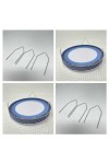 CLINK FREE FIXING SYSTEM TEKNE VE KARAVANLAR İÇİN PASLANMAZ ÇELİK METAL TABAK SABİTLEYİCİ - 6 adet (2SET)
