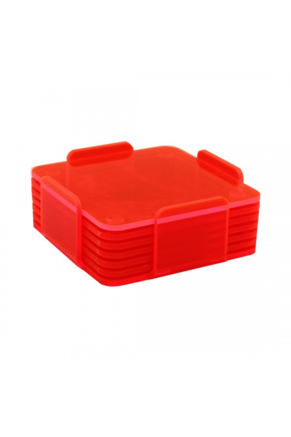 NEON TURUNCU BARDAK ALTLIĞI SETİ