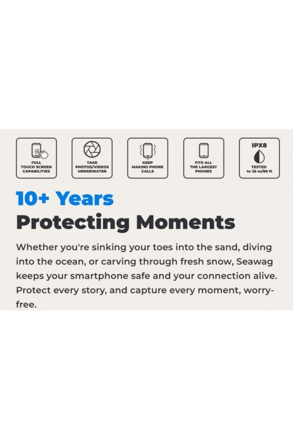 SEAWAG SU GEÇİRMEZ AKILLI TELEFON KILIFI - SİYAHA YEŞİL